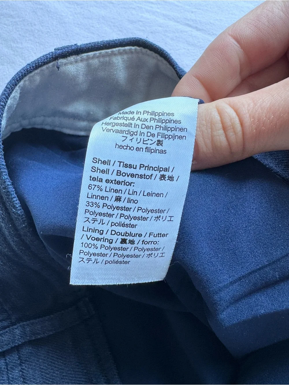 J. Crew Remi Linen Navy Pleated Women’s Shorts